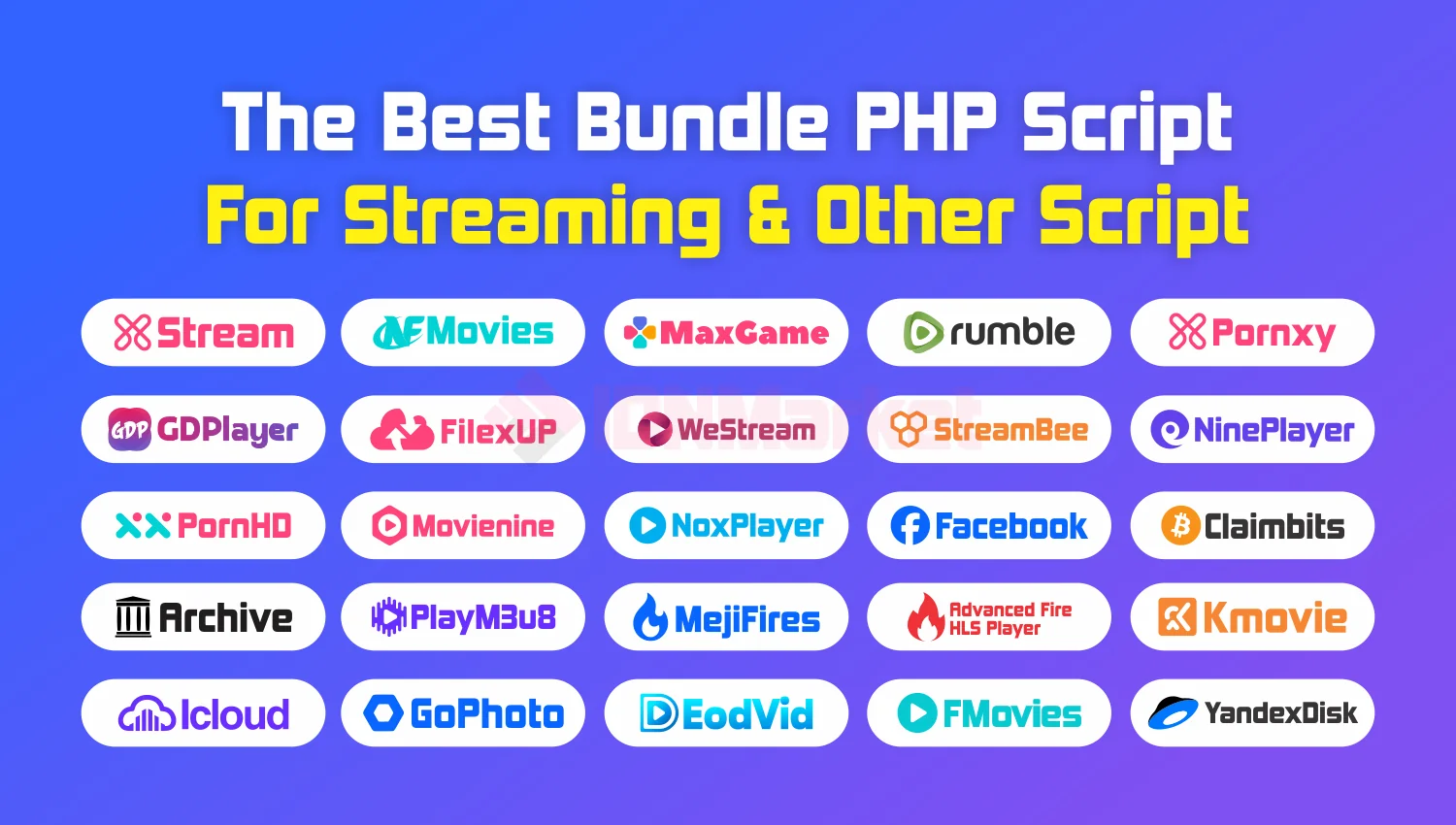 The Best PHP Script Bundle - Video Player & Themes Movies & Other Scripts